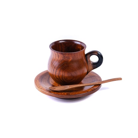 木製コーヒーカップ＿山匠