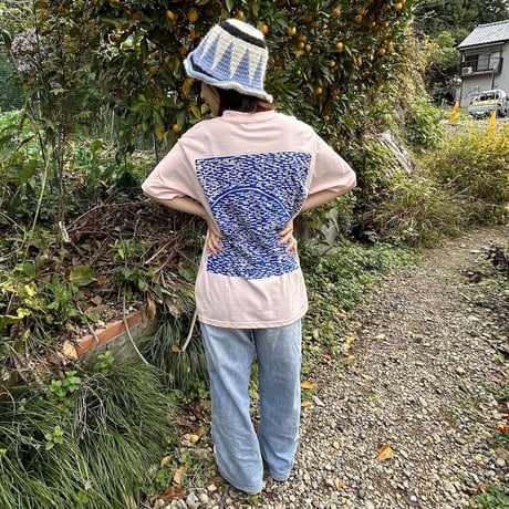 マステTシャツ_鮎_パール染色