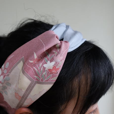 ヘアーバンド_華絹