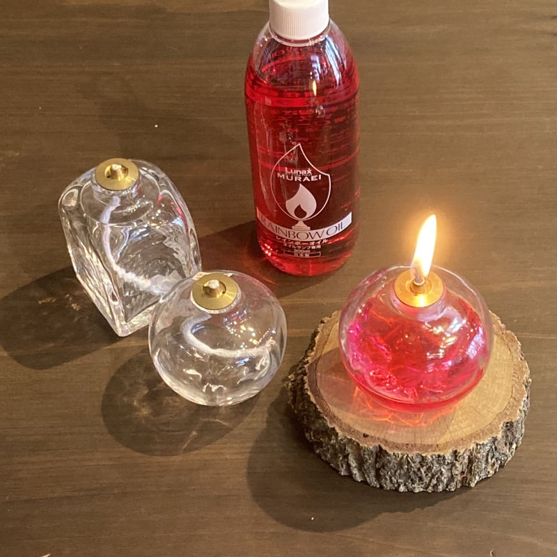 ランプ＆オイルセット丸_工房風舎 | なんたんよいものギフト「わざの