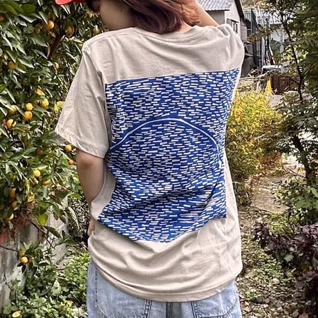マステTシャツ_鮎_パール染色