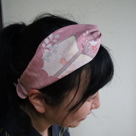 ヘアーバンド_華絹