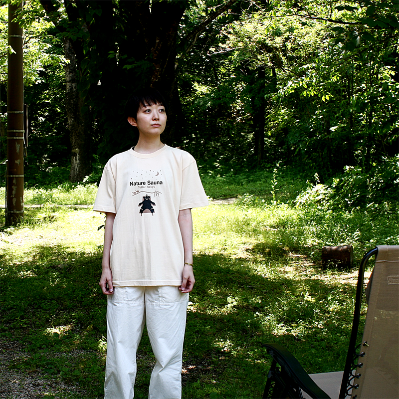 オリジナルTシャツ（鳥取砂丘Tシャツ）サンドベージュ | Nature Sauna