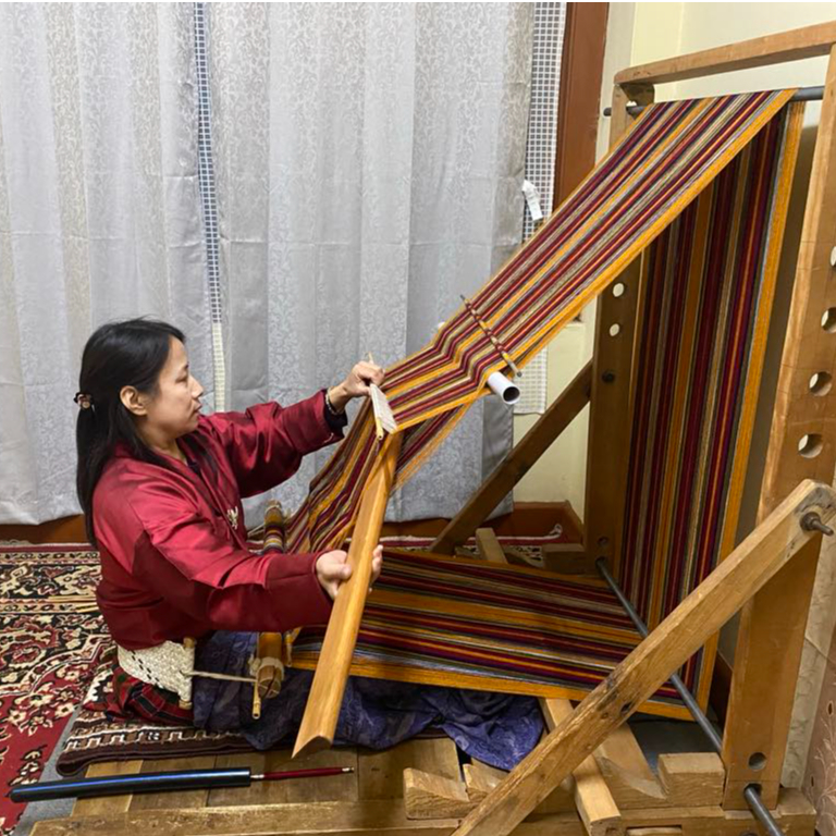 ブータン織物　完全ハンドメイド レイ・ブータン 手織り巾着付きハーブティーセット | LAY BHUTAN