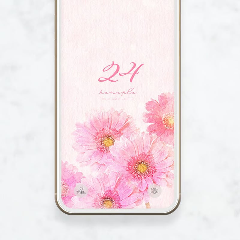 ピンク・ナチュラル水彩画 水彩画 花 ポストカードサイズ ピンク系 - メルカリ