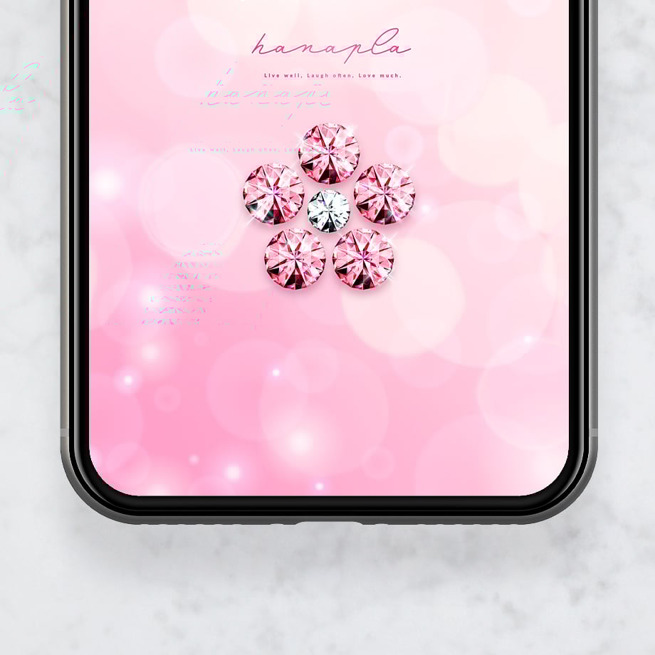 桜色のサクラジュエリー＋数字32】🌸ピンク×ホワイトの宝石が咲く