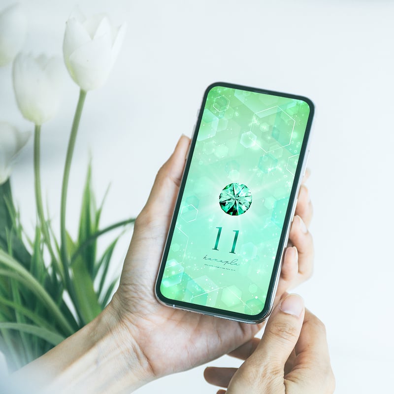 平和の輝き大粒グリーンダイヤ＋数字11】癒しと幸運を引き寄せる✨六角