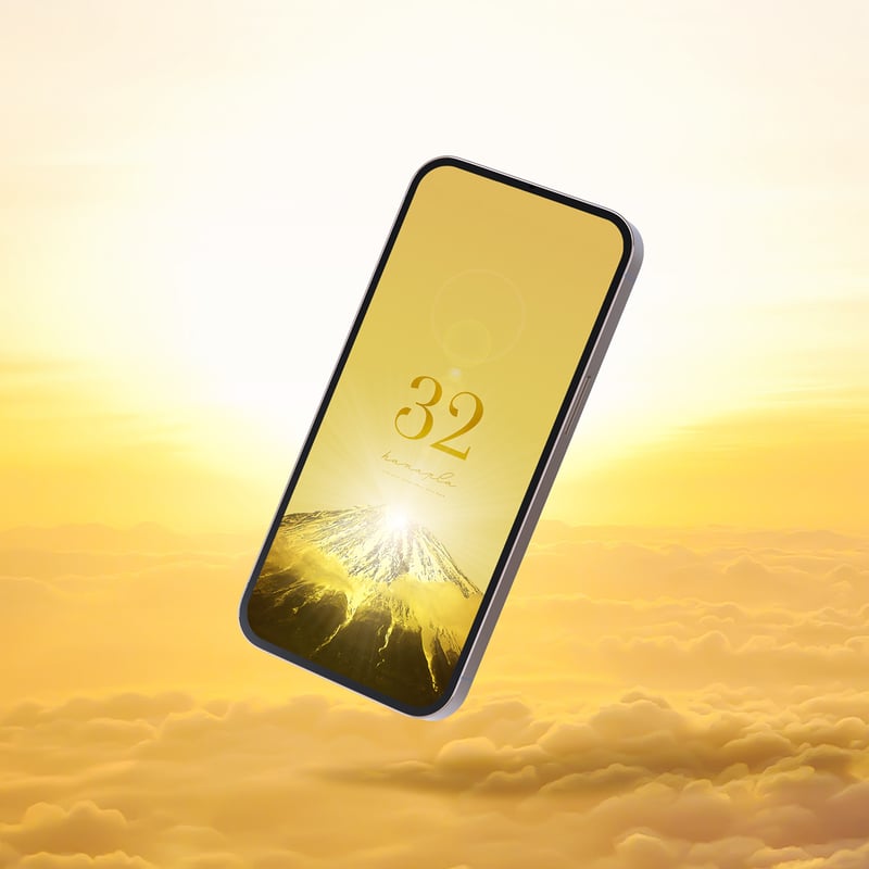 最強ゴールドダイヤモンド富士＋数字32】🌅黄金の朝日が御神体富士山を