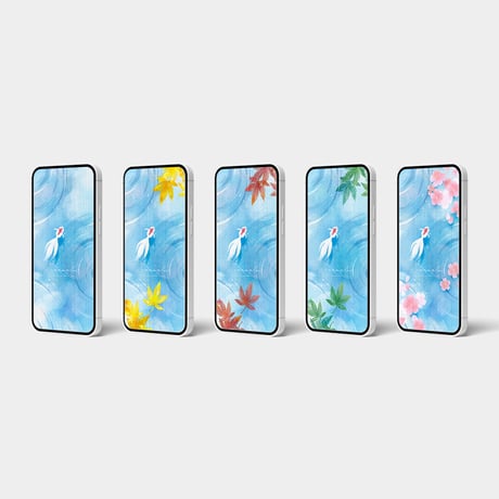 【金運金魚と桜花】桜色の風水効果で幸運呼ぶ！清水を泳ぐ縁起良い白金魚と桜の花のスマホ壁紙