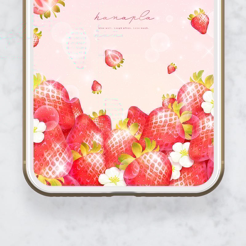 しあわせ色の苺ミルク＋数字15】🍓キラキラいちごが幸運を引き寄せる