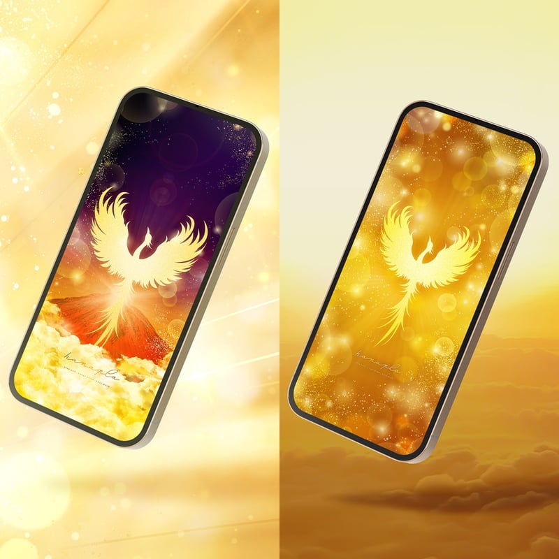 皇帝金鳳凰とダイヤモンド赤富士の天翔昇運】🔥黄金の翼で舞い上がる