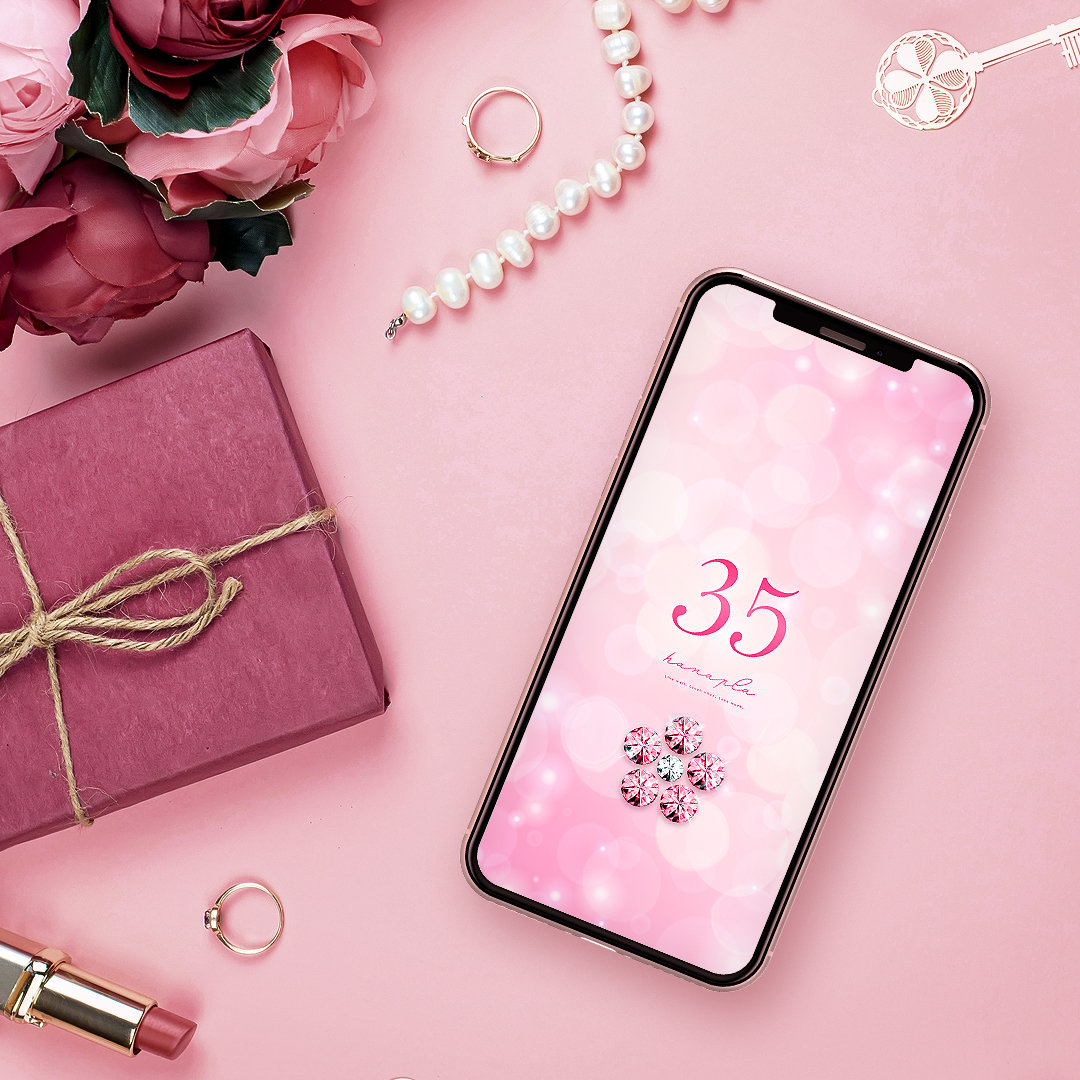 【桜色のサクラジュエリー＋数字35】🌸ピンク×ホワイトの宝石が咲く 幸せを呼び込む桜ダイヤの開...