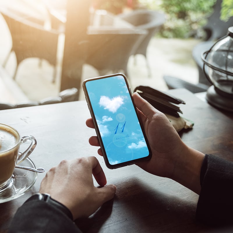 ハートの雲 ハート型の雲 | iPhone/スマホ壁紙ギャラリー