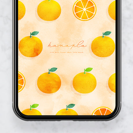 【幸せ実る開運フルーツみかん】🍊運気も笑顔もまるく実る✨心がポカポカする癒しのスマホ壁紙♪
