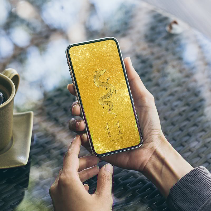 神光宿る！金運昇る黄金龍神＋数字11】✨天の光をまとい昇る黄金龍神