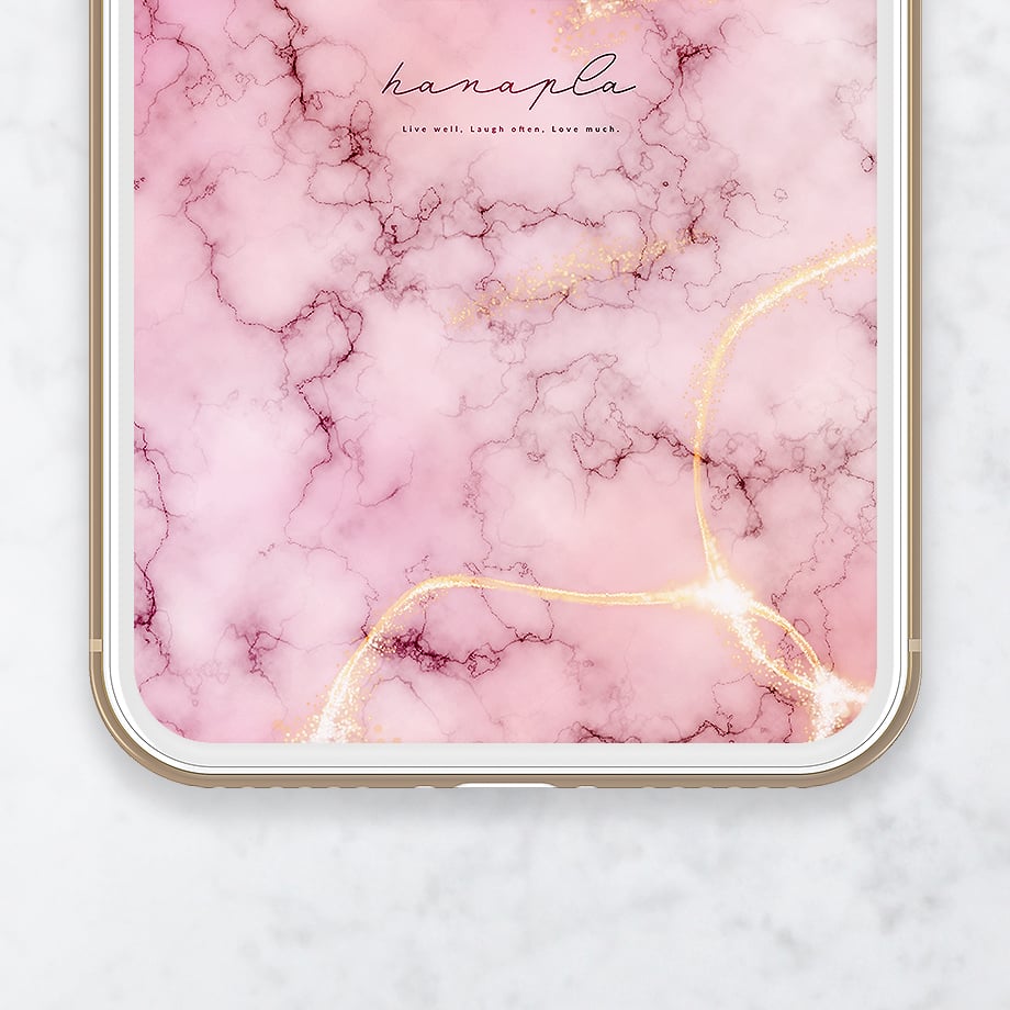 美の極みルビーローズピンク大理石＋数字32】🌹金色の煌めきが幸福を