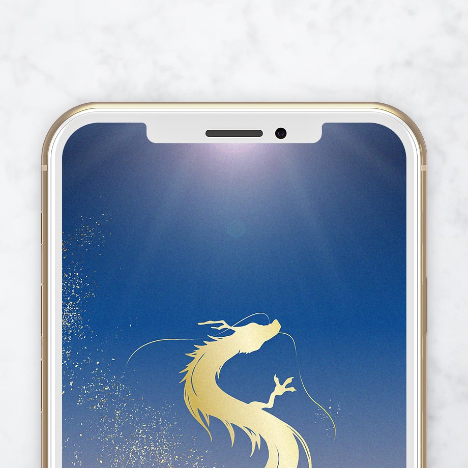 赤富士と昇り龍＋数字21】天に昇る龍神様と縁起良い赤富士で運気