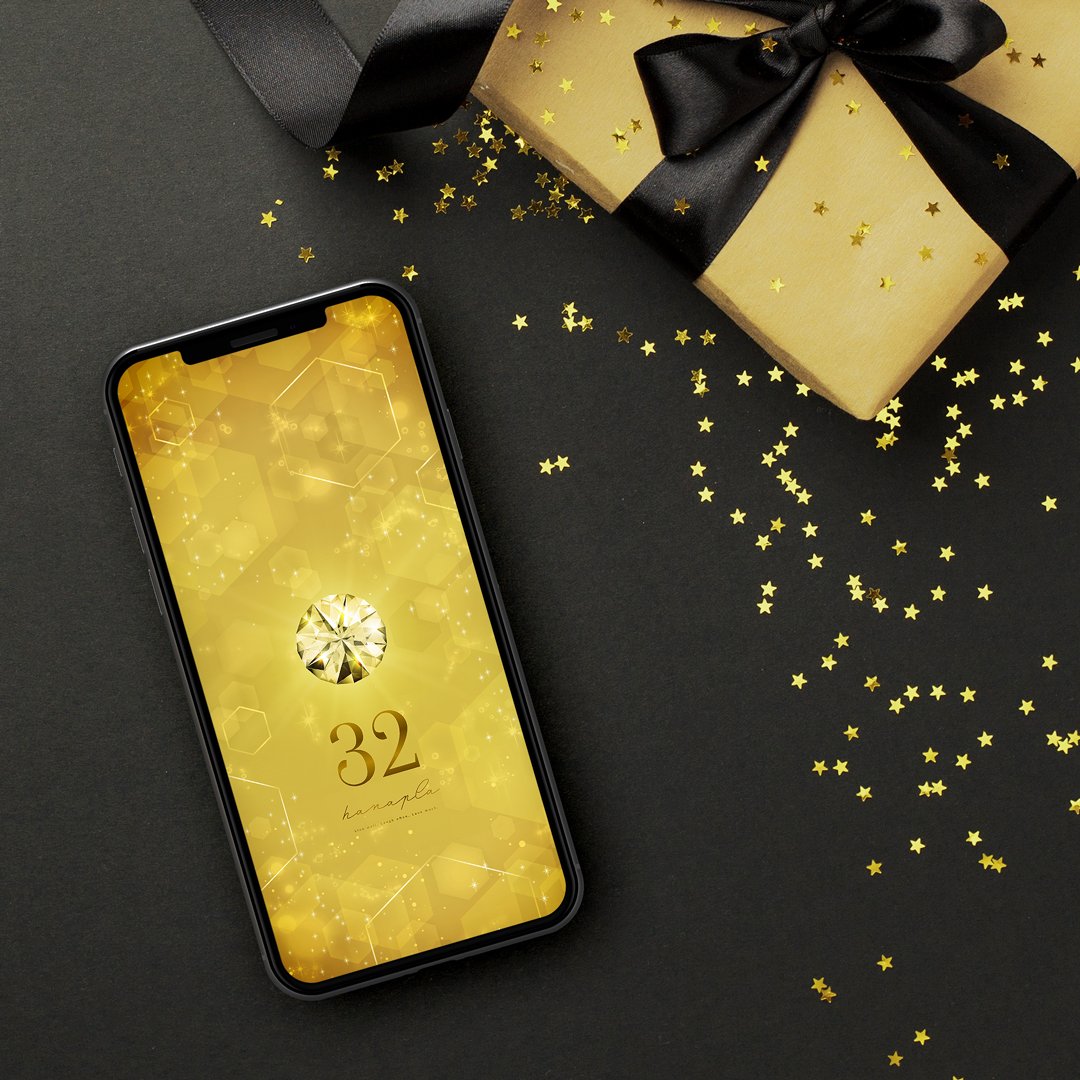 無敵の輝き大粒イエローダイヤ＋数字32】✨金運・魅力・幸運を
