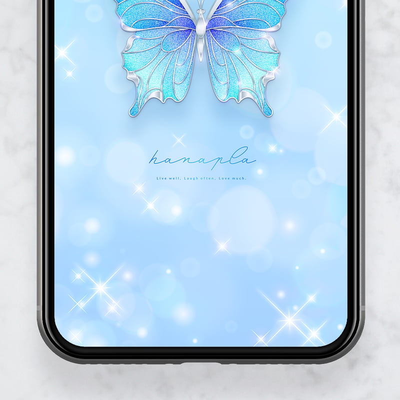 キラキラ舞う💙ブルーアゲハ】幸運を運ぶ宝石蝶🦋輝く水色グラデが心を