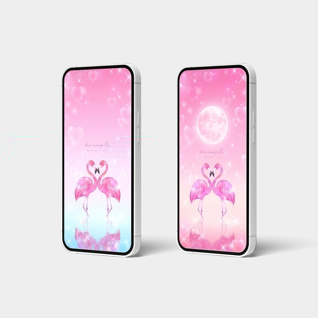 ハートフル・フラミンゴ】恋愛運も気分もアップ⤴️寄り添うチェリー