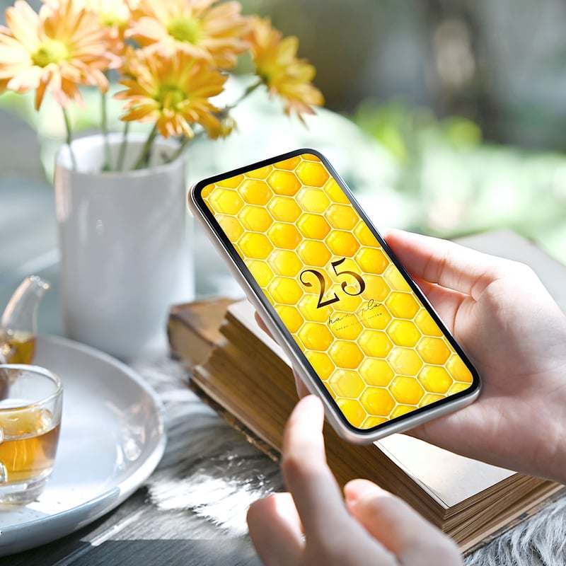 ハニーゴールドの幸せハーモニー＋数字25】🍯✨金運と愛情運を呼び込む