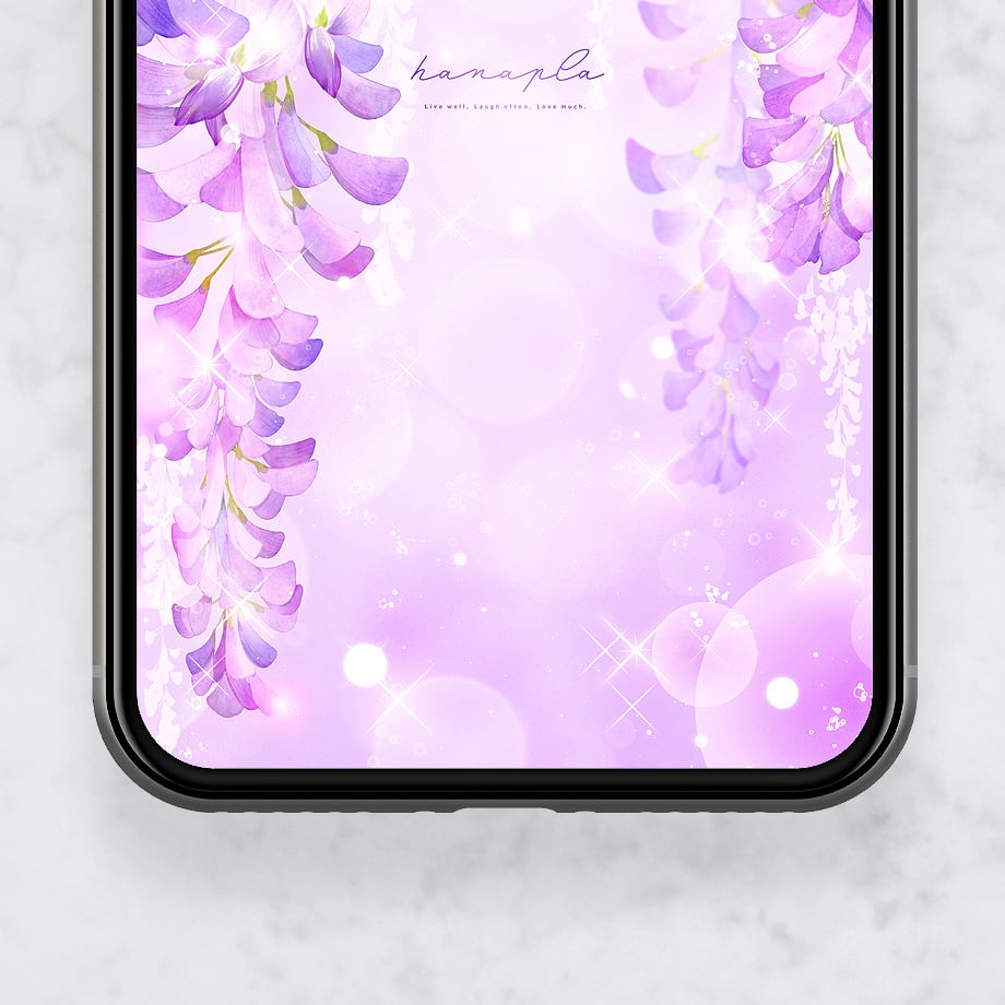 藤♡ きらめくご縁の藤の花＋数字15】💜🌿やさしい光に包まれるパープルの
