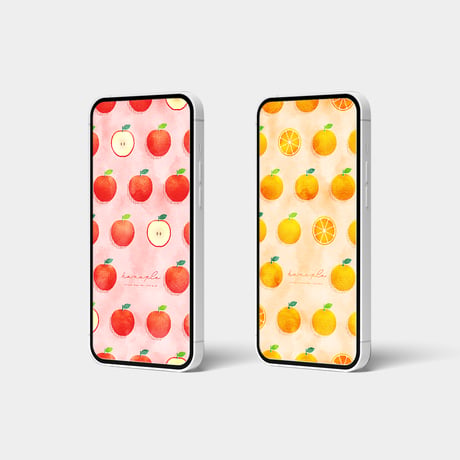 【幸せ実る開運フルーツりんご】🍎願いが叶う！赤い果実で恋愛運もアップする華やかスマホ壁紙♪