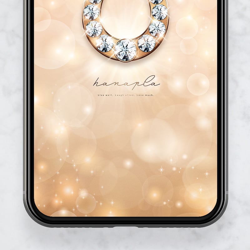 2026干支🐴白砂金のダイヤ蹄鉄（ベージュゴールド）】🐎✨穏やかな幸運