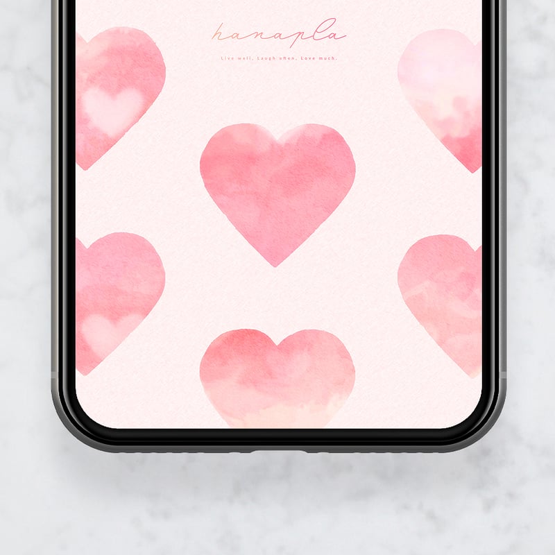 ピンク水彩ハート＋数字15】恋愛運アップに導く💘やさしい彩りの癒し