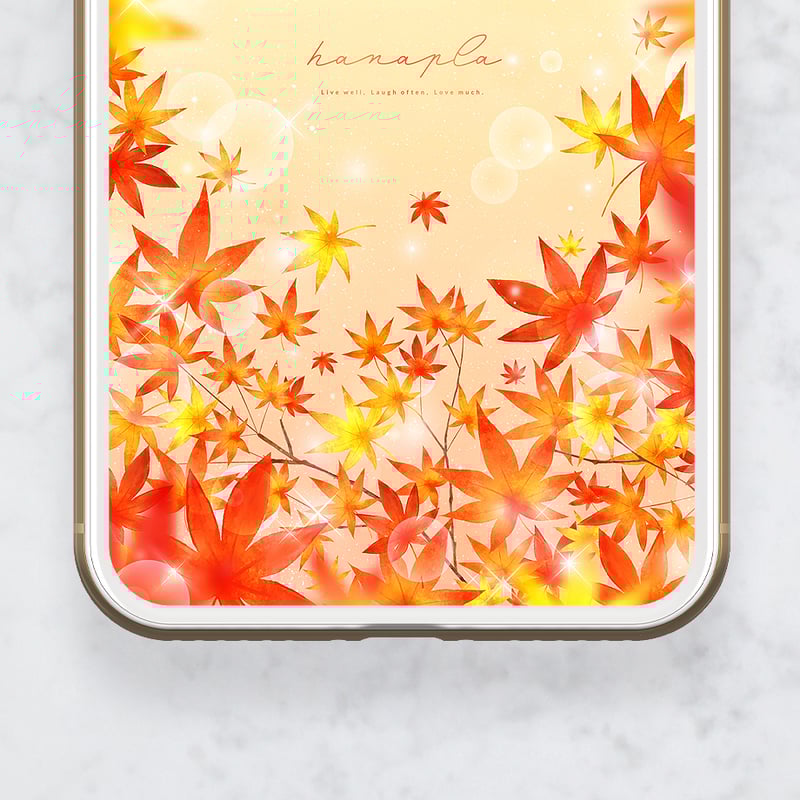 オレンジ色に染まる幸福モミジ＋数字35】🍁✨黄金に輝く空と紅葉