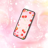 【ハートさくらんぼの愛され果実】🍒ときめくピンクの光✨愛情運と魅力を引き寄せる開運待ち受け