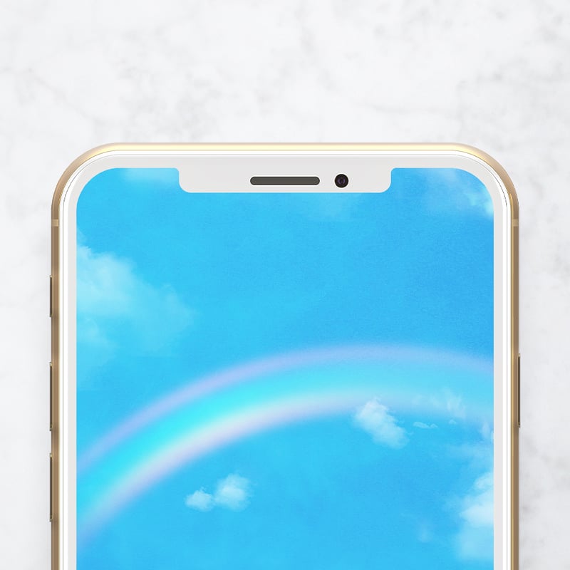 しあわせな虹と青空＋数字32】七色の願いが舞い降りる✨心晴れやかに