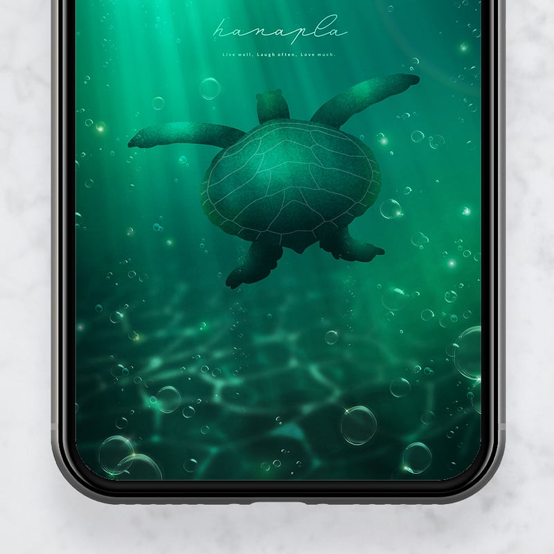 エメラルドの光と福亀＋数字35】幻想の海に差し込む希望の光✨心を癒し