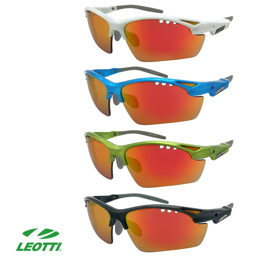LEOTTI レオッティ スポーツサングラス レッドミラー ランニング LEO02