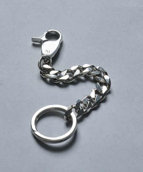 NBR12A／NEW BROWN silver keychain