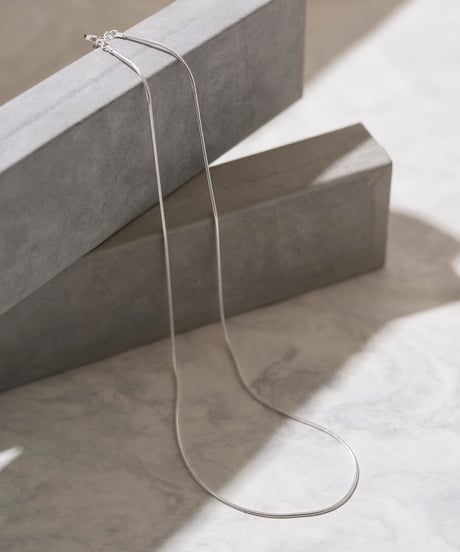 NB19／NEW BROWN ballchain silver necklace
