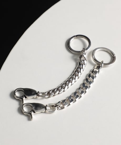 NBR12A／NEW BROWN silver keychain