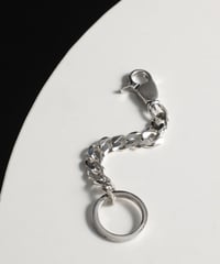 NBR12A／NEW BROWN silver keychain