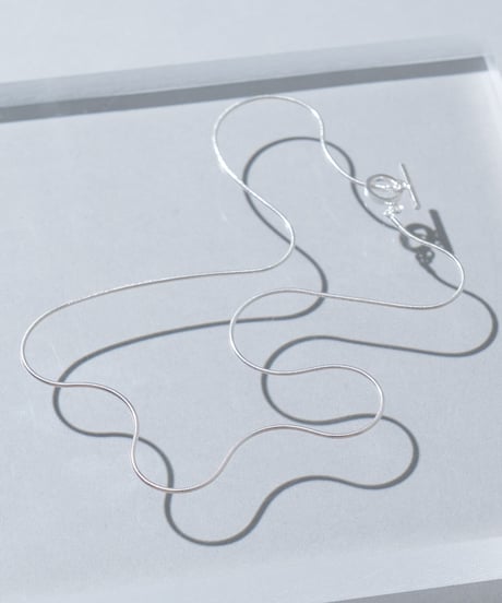 NB19／NEW BROWN ballchain silver necklace