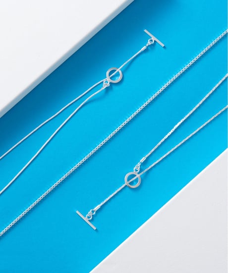 NB19／NEW BROWN ballchain silver necklace