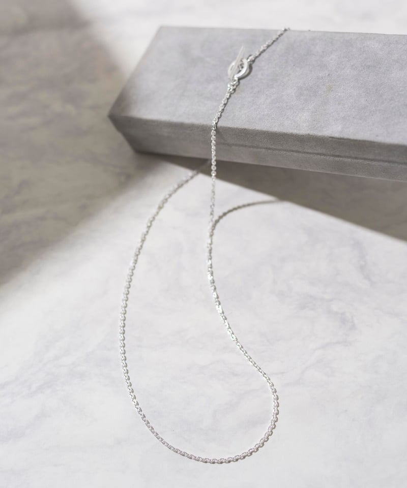 NB24／NEW BROWN cut azukichain silver necklace |...