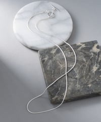 NB19／NEW BROWN ballchain silver necklace