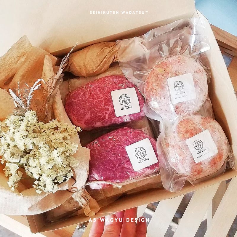 ご予算で選べるWADATSU™のギフトセット ステーキ ハンバーグ A5等級