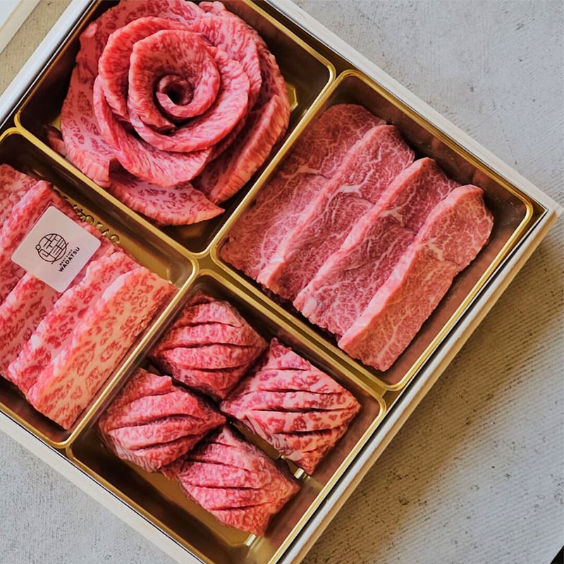 A5等級黒毛和牛 肉ギフト 椿 TSUBAKI 約3-4人前 焼肉 九州ブランド