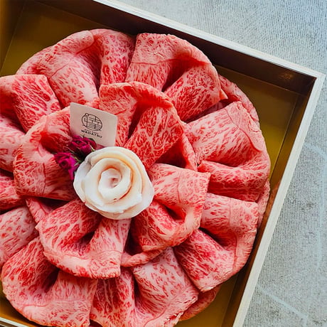 A5等級黒毛和牛 肉ギフト ミモザ Mimosa 450g 約2-3人前 すき焼 しゃぶしゃぶ ミスジ 九州ブランドセレクト WADATSU® 送料無料(一部地域除く) 誕生日 内祝 お中元
