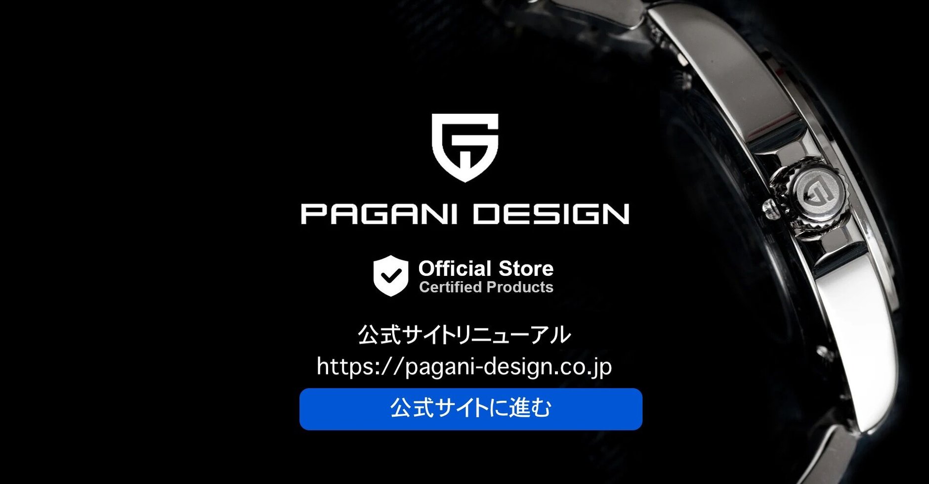 PAGANI DESIGN PD-1645 パガーニデザイン 自動巻き 黒 パガーニデザイン メンズ 自動巻き腕時計 PAGANI DESIGN PD-1645