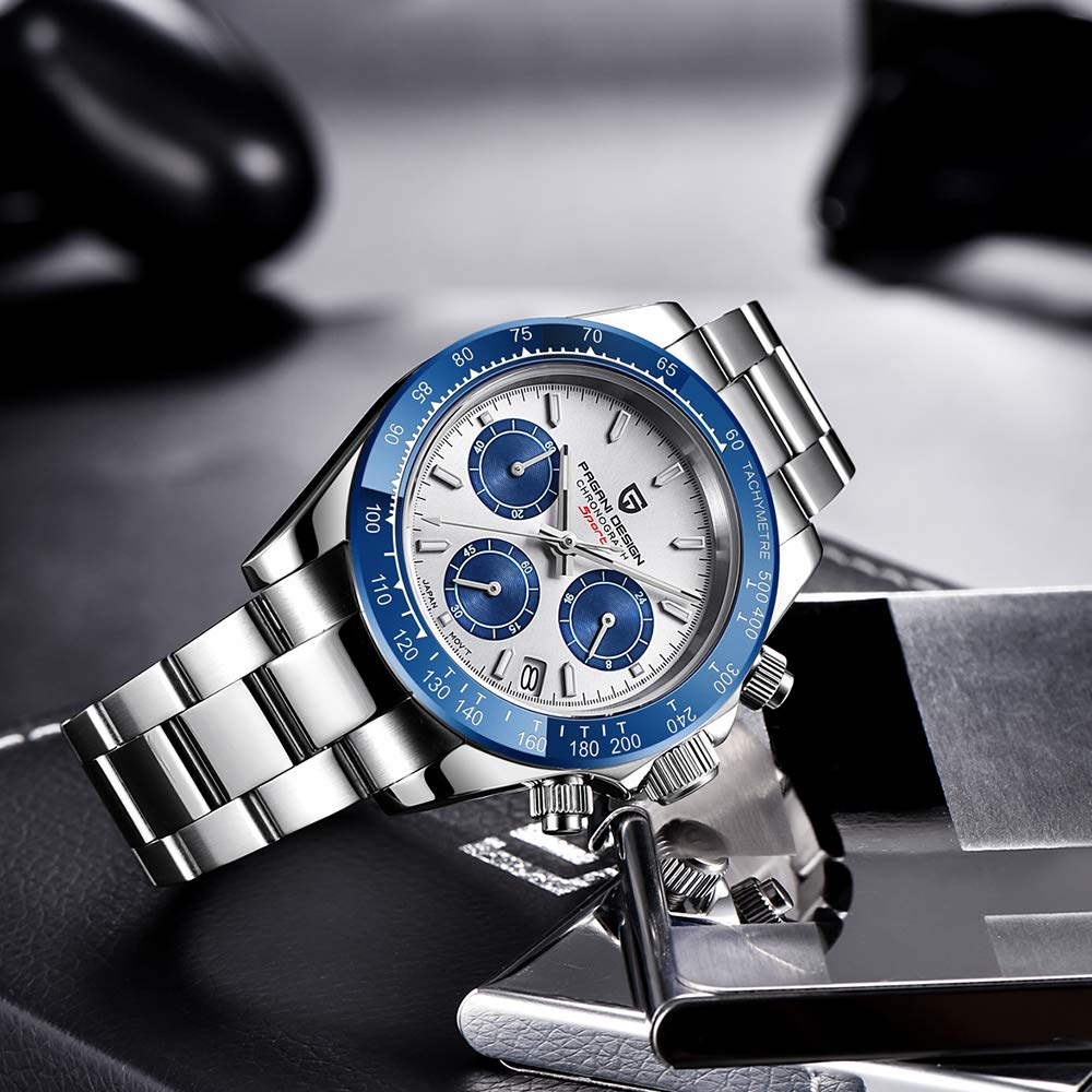 PAGANI DESIGN メンズ 腕時計 高級 ステンレス 機械式 七色 - 時計