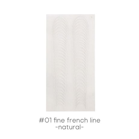 mirror sync sticker ”fine french line”