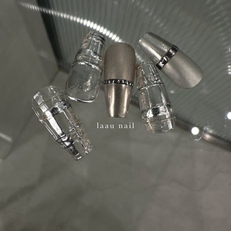 TRÏNA×laau nail art foil gel_BK