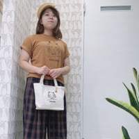 かごねこオリジナルTシャツ（キャメル×黒）